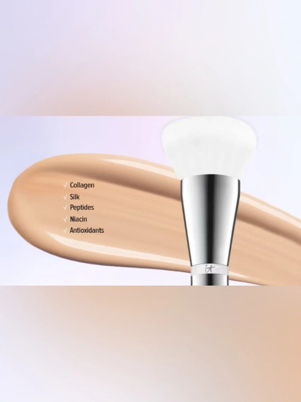 NEW✅ IT Cosmetics Heavenly Skin CC+ Skin Perfecting Brush No. 702